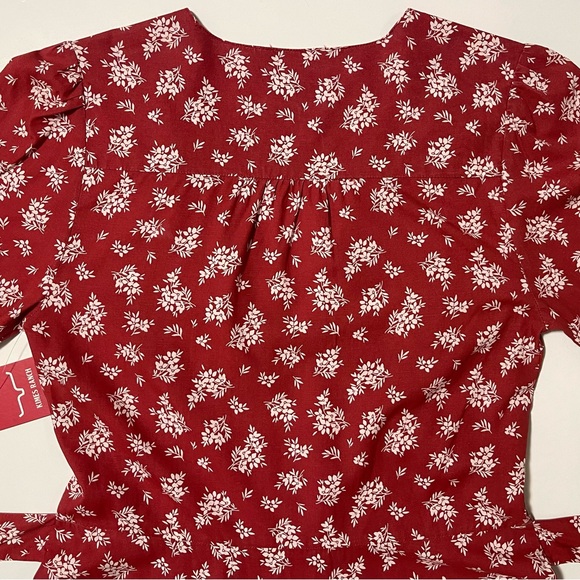 NWT Kimes Ranch Georgina Dress - Red Floral & Tie Waist - Size Small - Picture 8 of 15